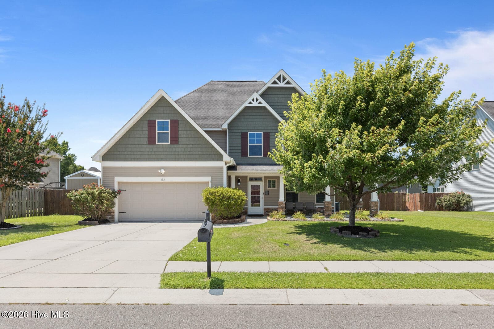 Front of 412 Cyrus Thompson Drive, Jacksonville, NC 28546