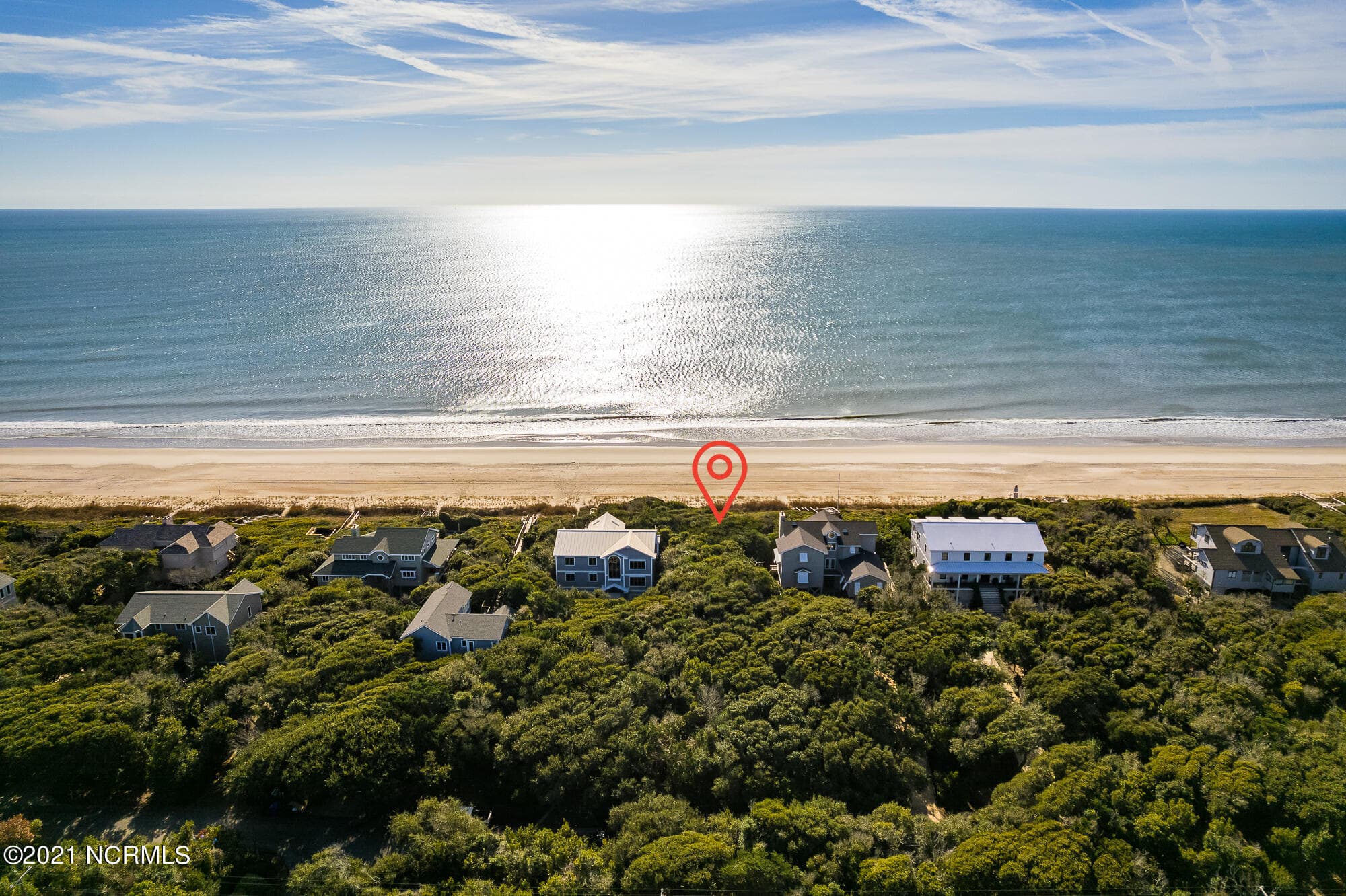 Front of 581 Forest Dunes Drive, Pine Knoll Shores, NC 28512