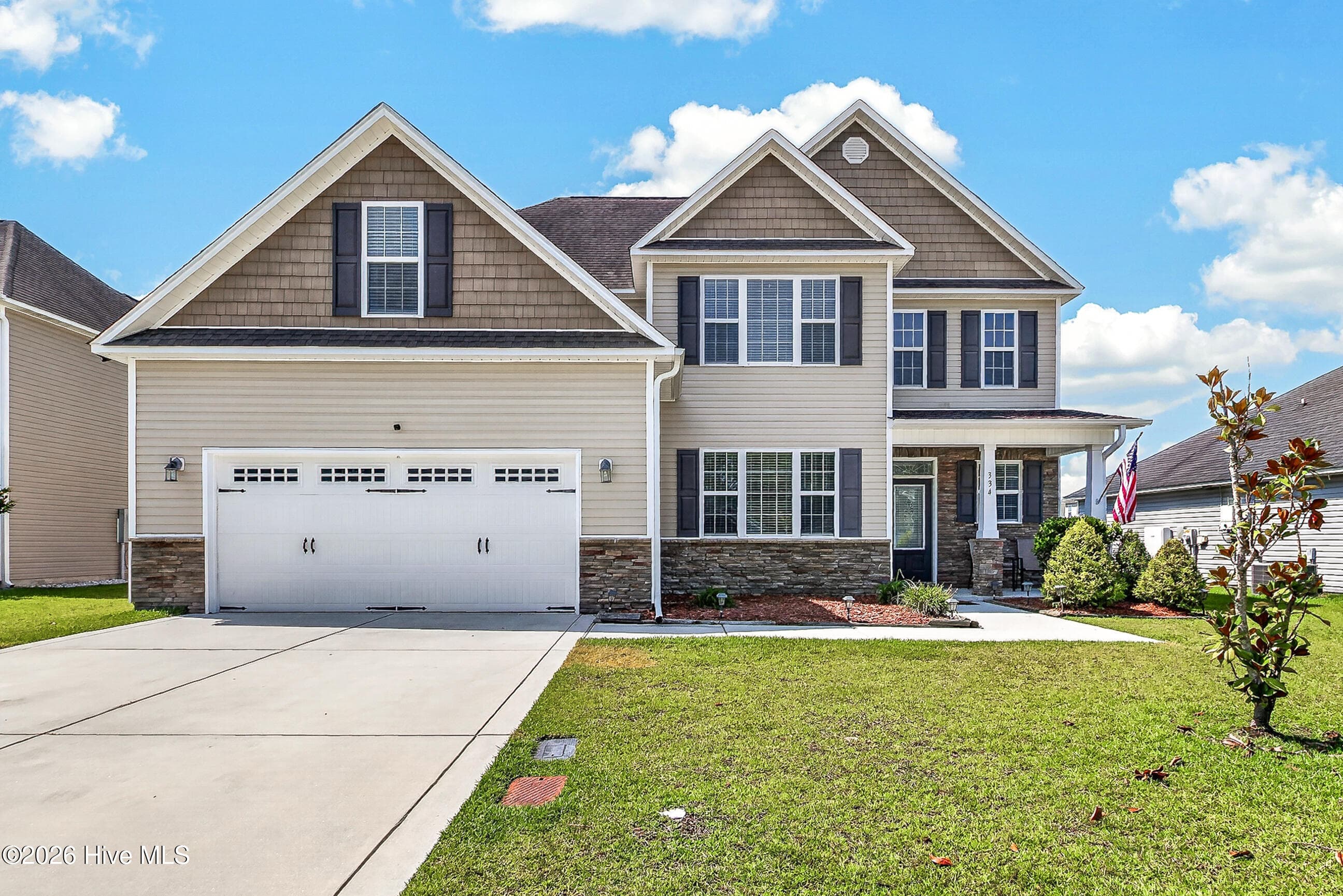 Exterior of 334 Merin Height Road, Jacksonville, NC 28546