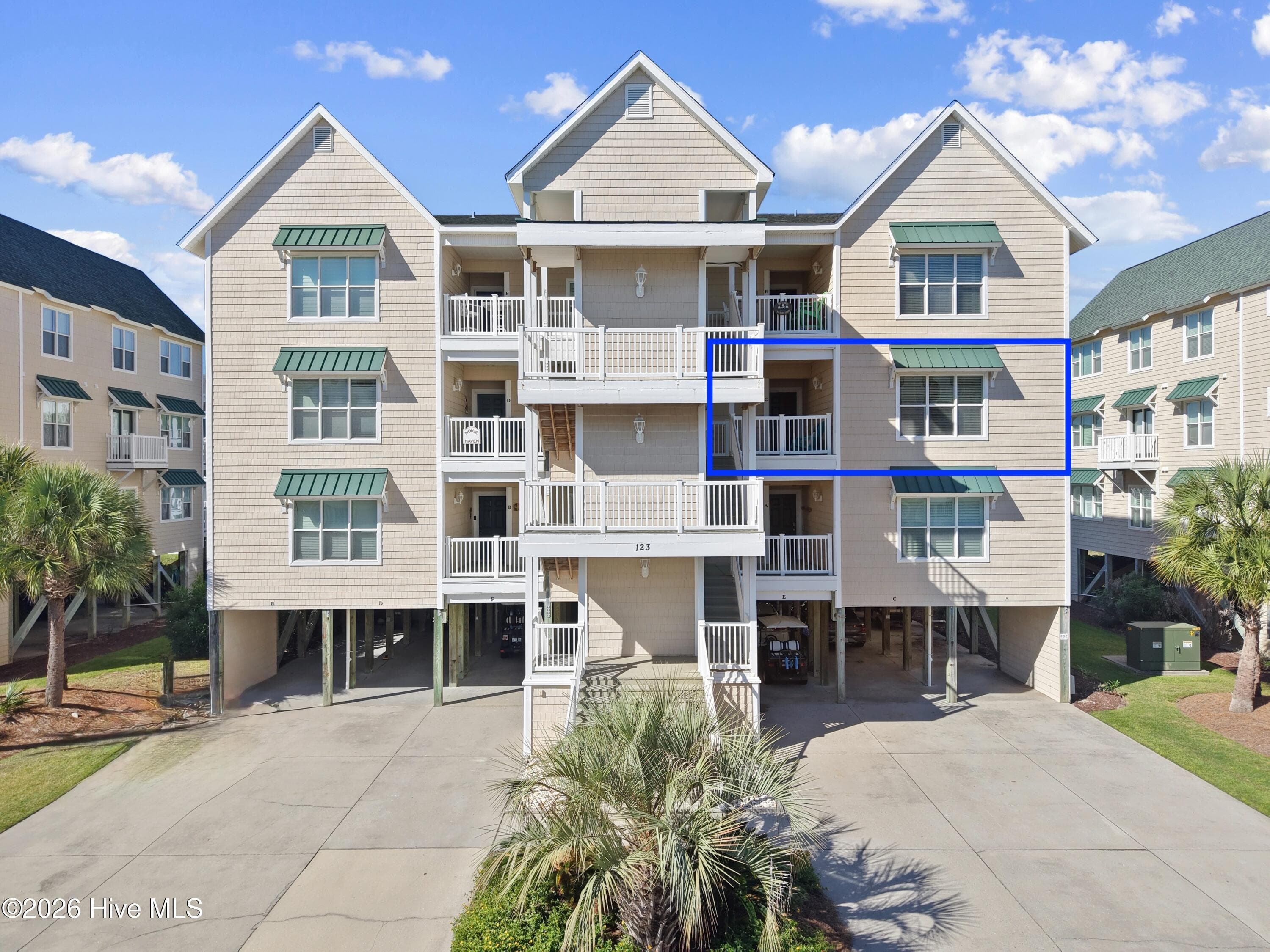Front of 123 Via Old Sound Boulevard #C, Ocean Isle Beach, NC 28469