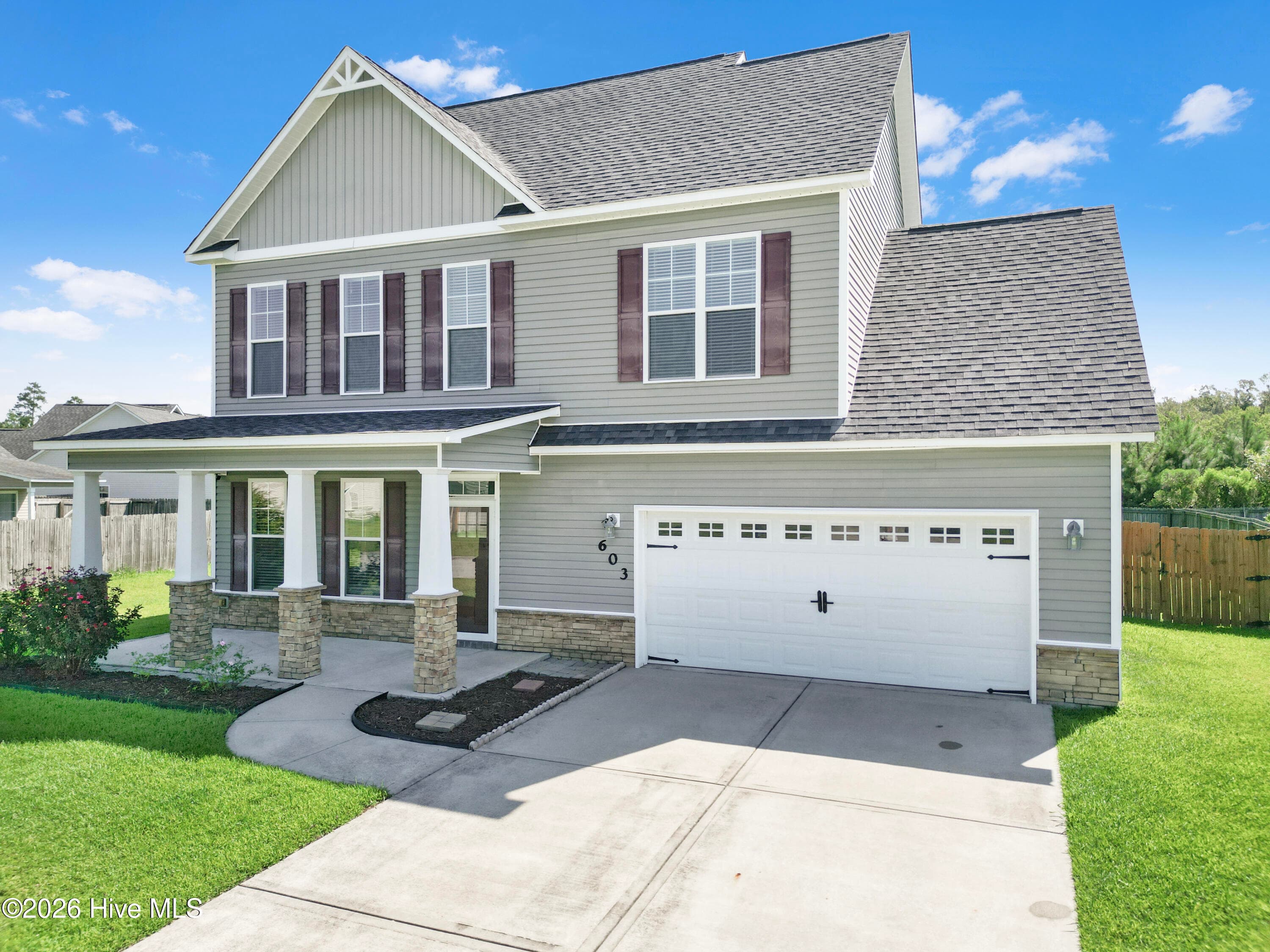 Front of 603 Drummond Grove Lane, Jacksonville, NC 28546