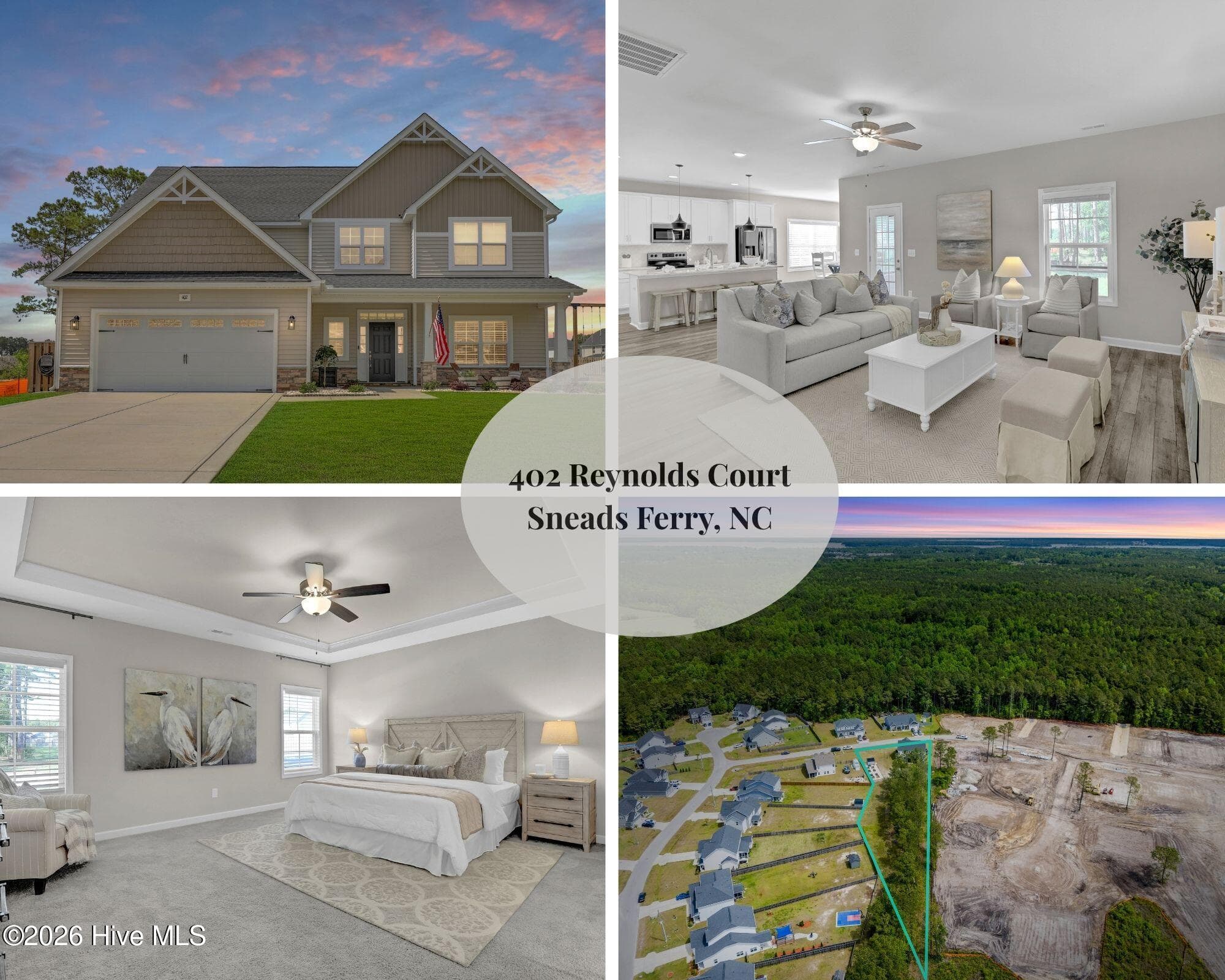 Exterior of 402 Reynolds Court, Sneads Ferry, NC 28460