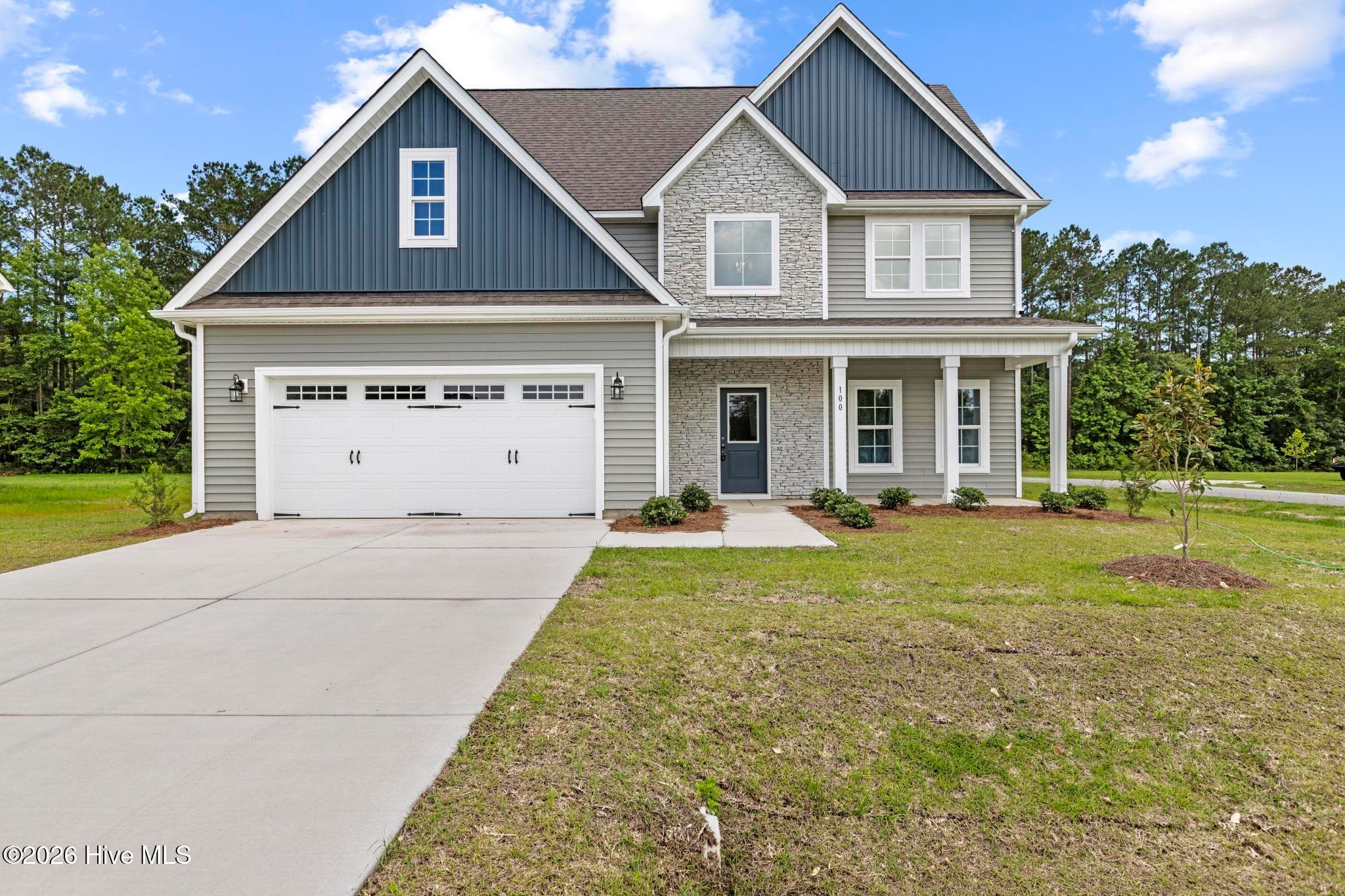 Front of 100 Rolling Water Lane, Peletier, NC 28584