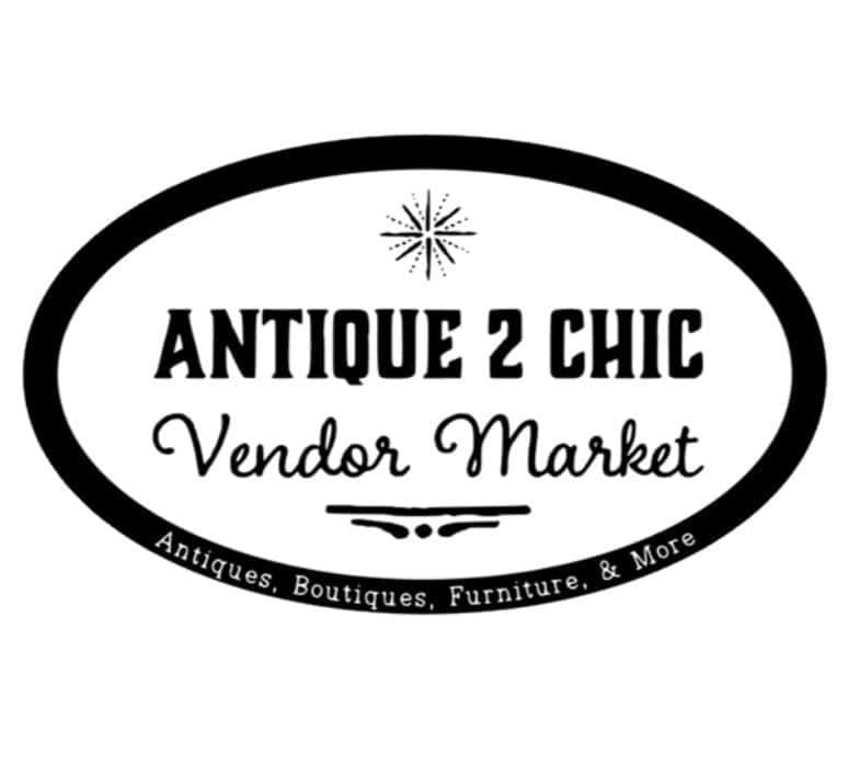 Antique 2 Chic Vendor Market sign in Jacksonville NC