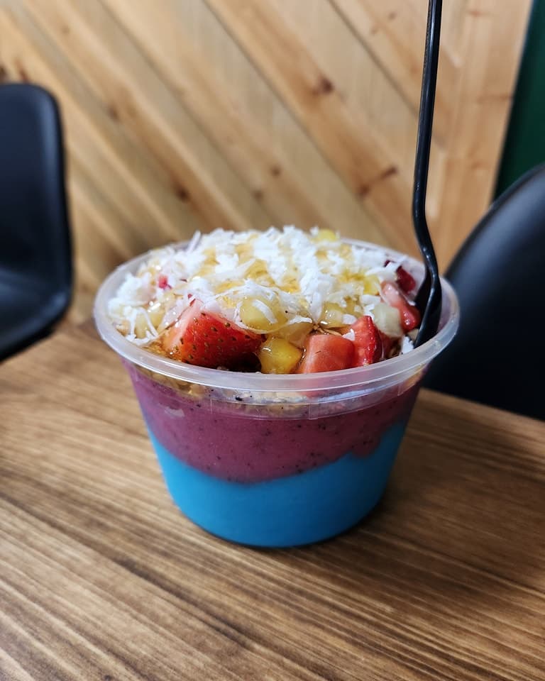 Acai bowl at Blend Cafe in Jacksonville NC