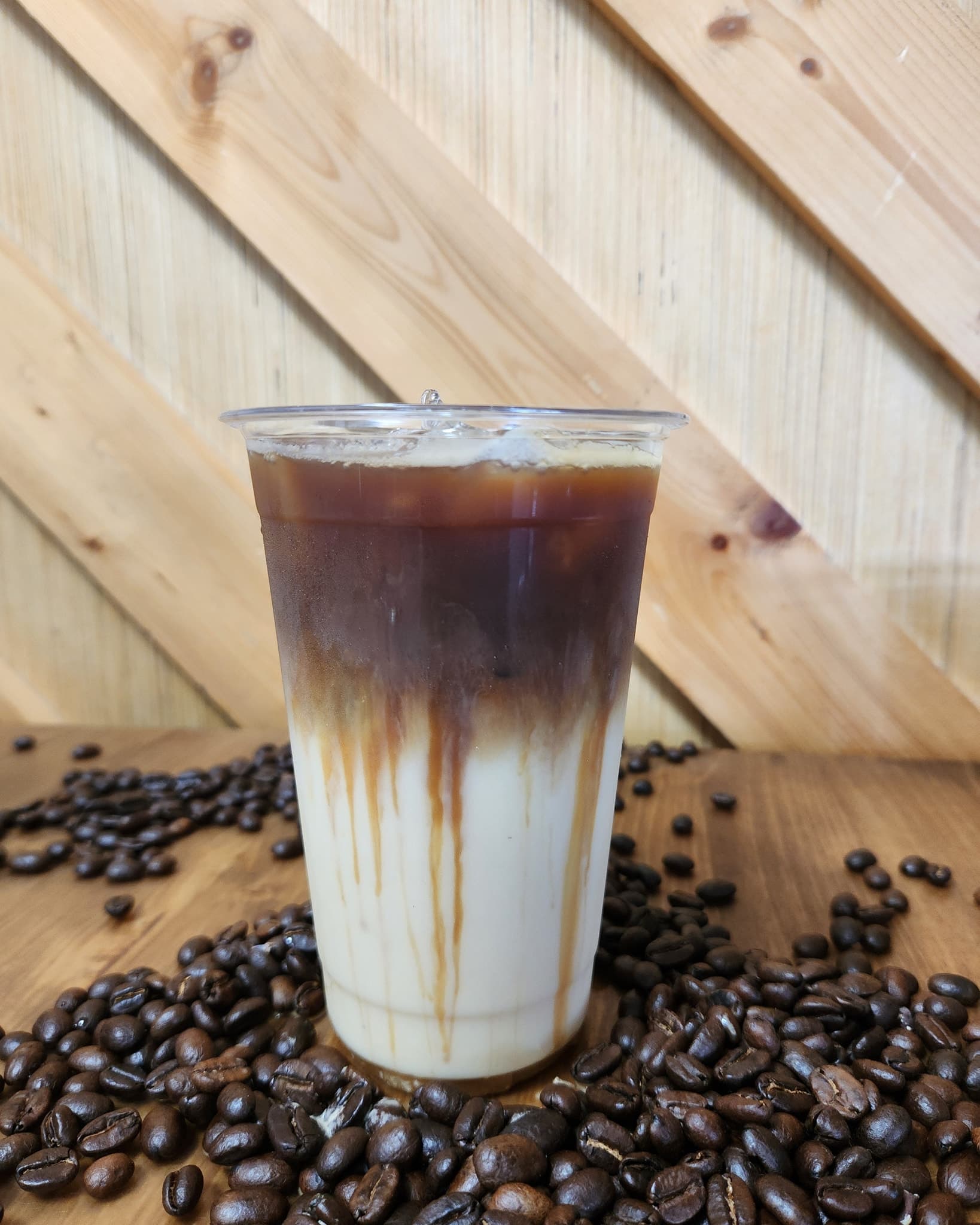 Iced coffee at Blend Cafe in Jacksonville NC
