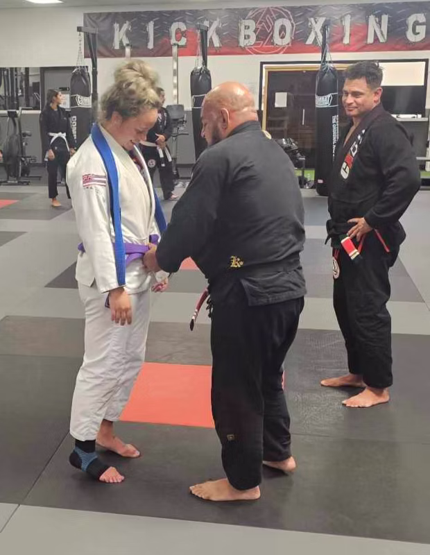 Jiu jitsu purple belt women's program at CXBJJ Academy near Jacksonville NC
