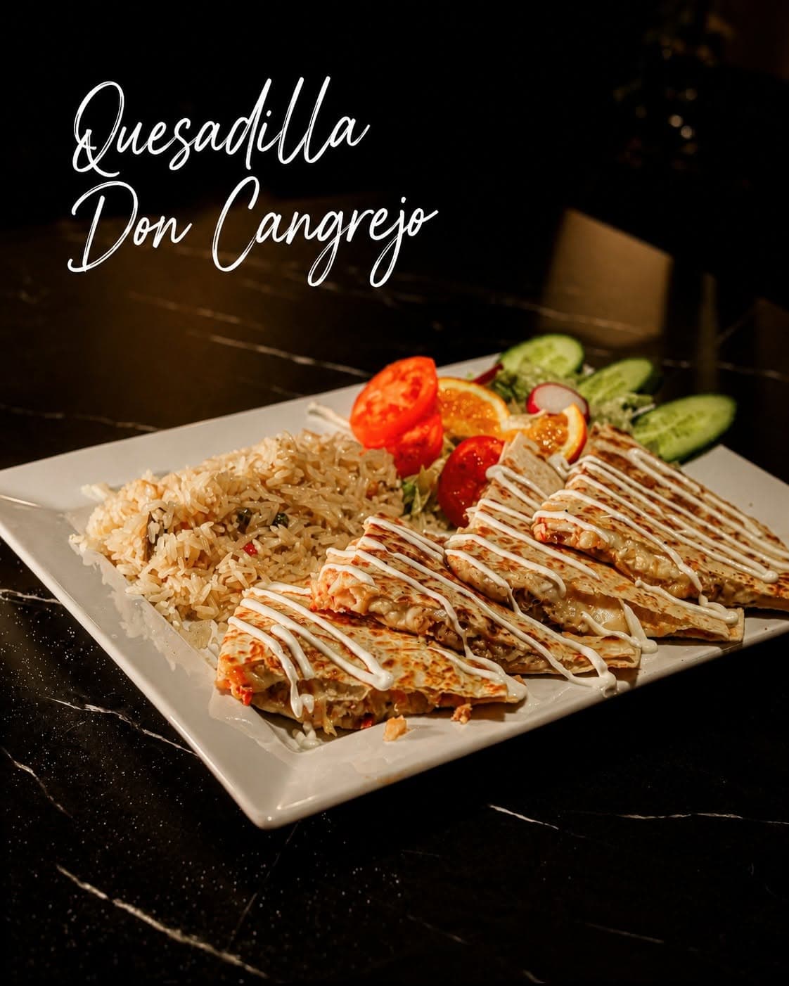 Quesadilla at Don Cangrejo in Jacksonville NC near Camp Lejeune