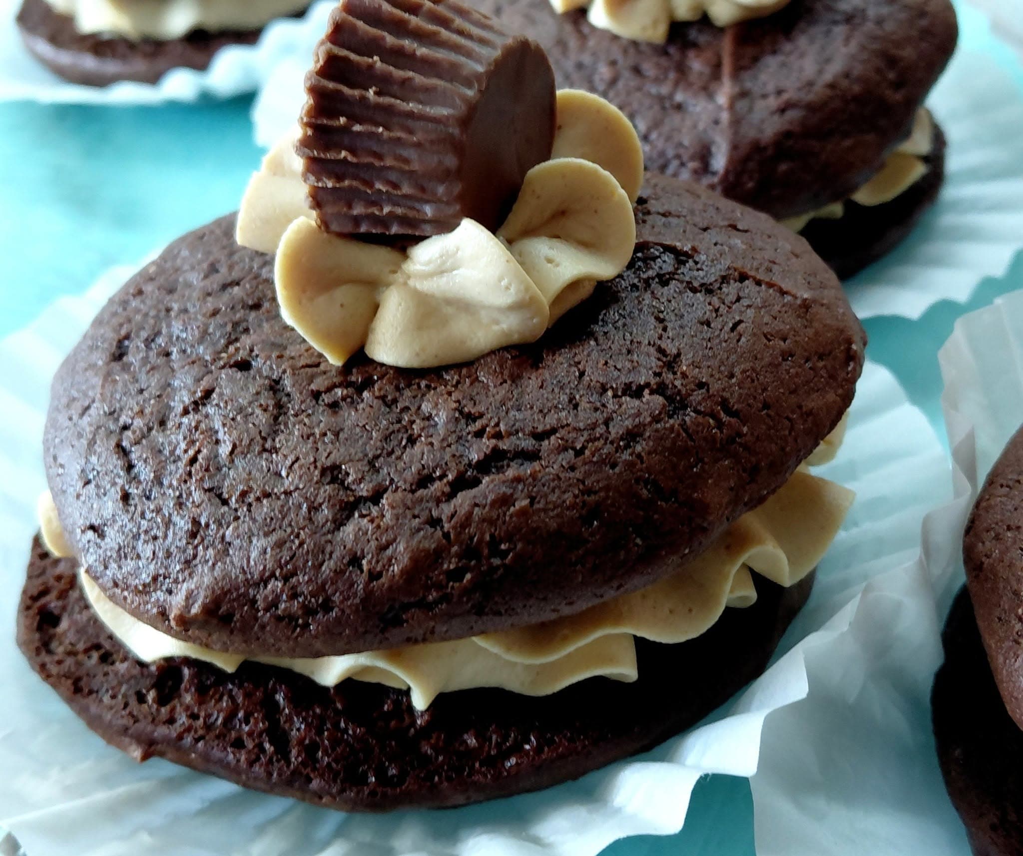 Chocolate peanut butter whoopie pies at Essential Sweets Bakery Jacksonville NC