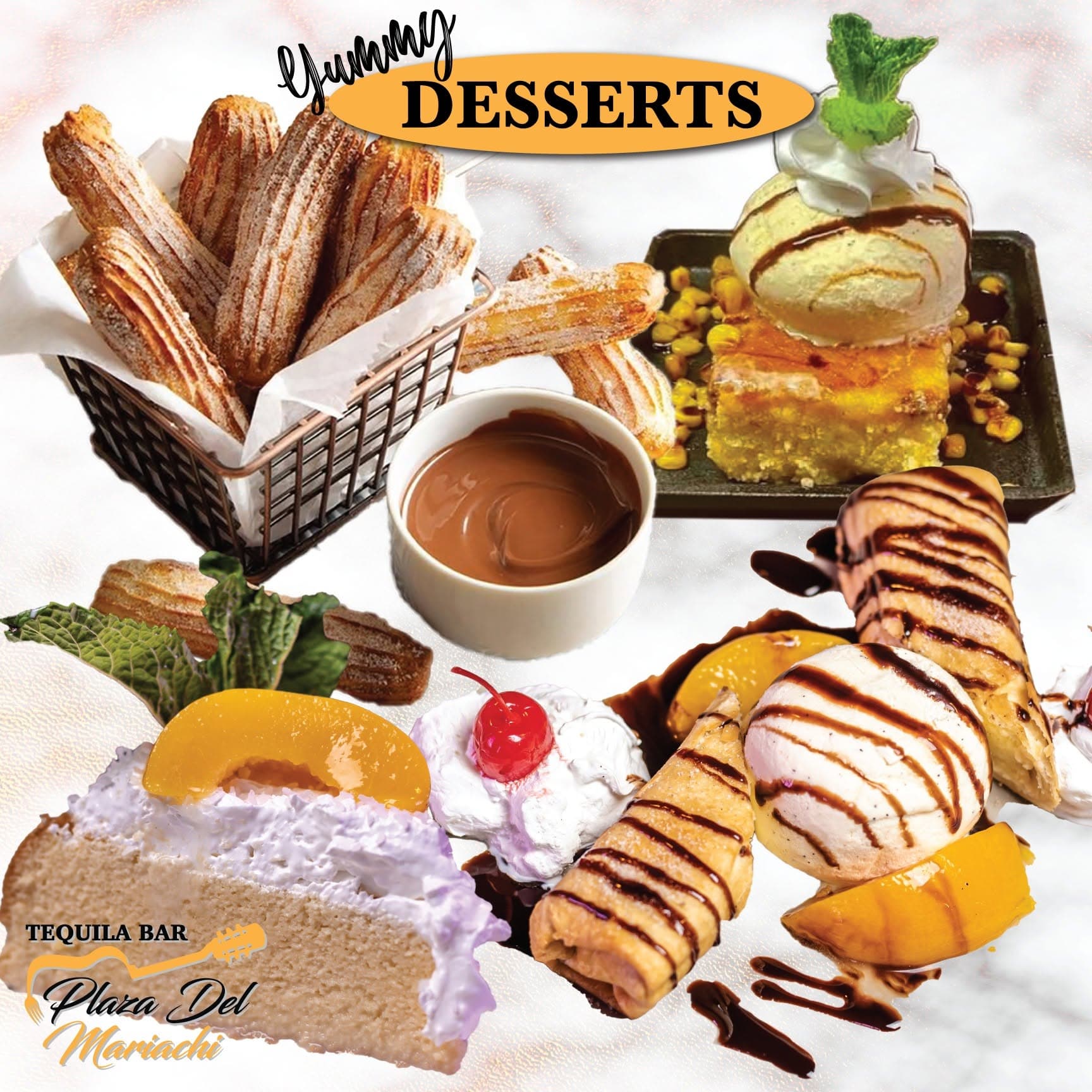 Traditional Mexican desserts near Camp Lejeune at Plaza Del Mariachi