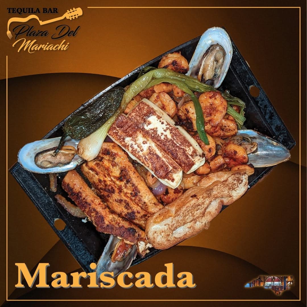 Hot fresh mariscada at Plaza Del Mariachi in Jacksonville NC