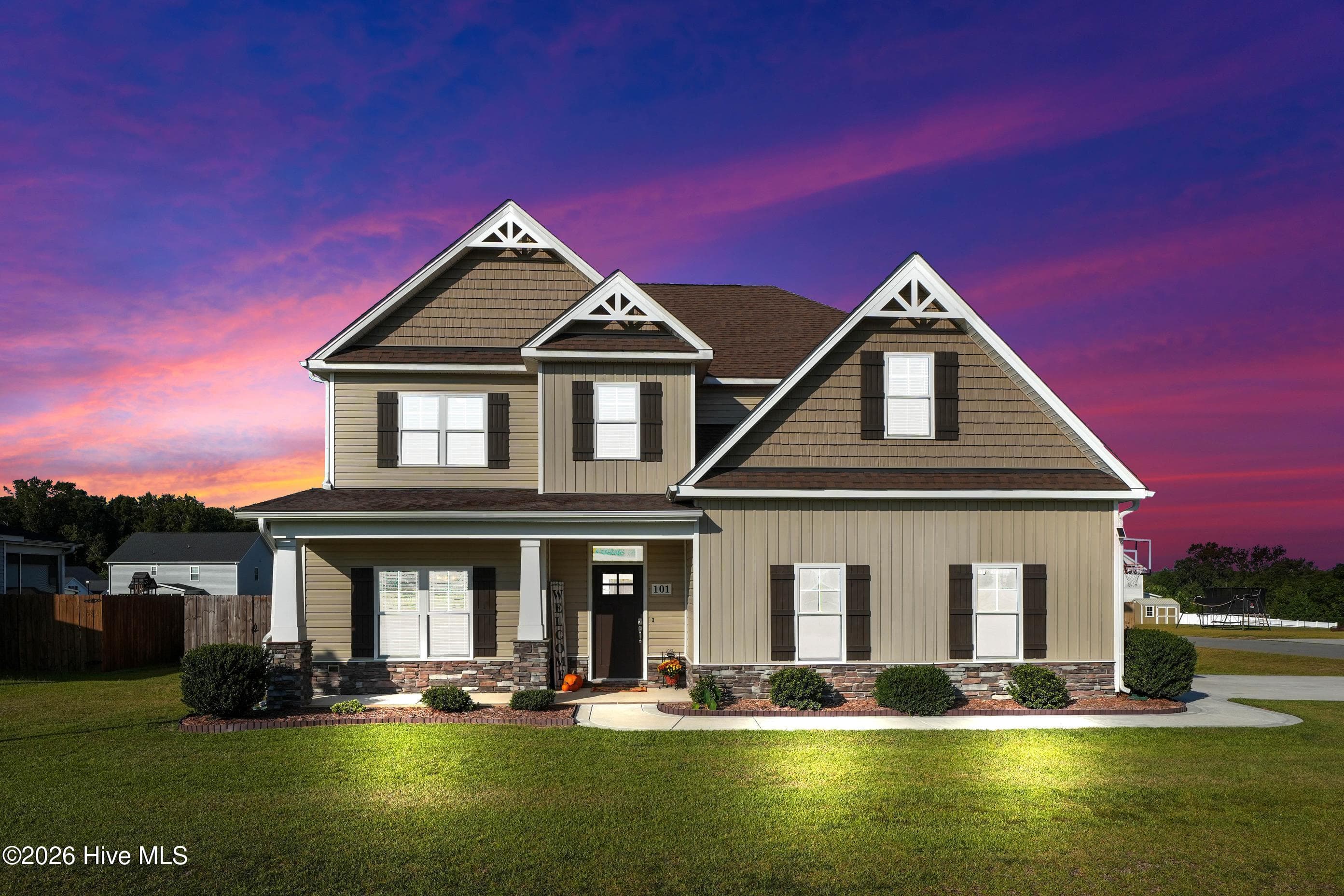 Front of 101 Auburn Bay Drive, Pikeville, NC 27863