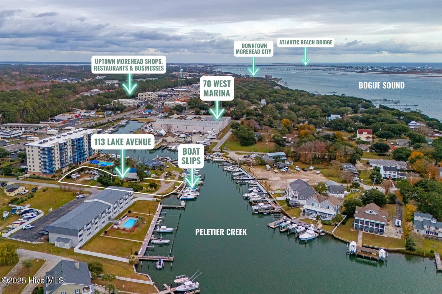 Exterior of 113 Lake Avenue, Morehead City, NC 28557