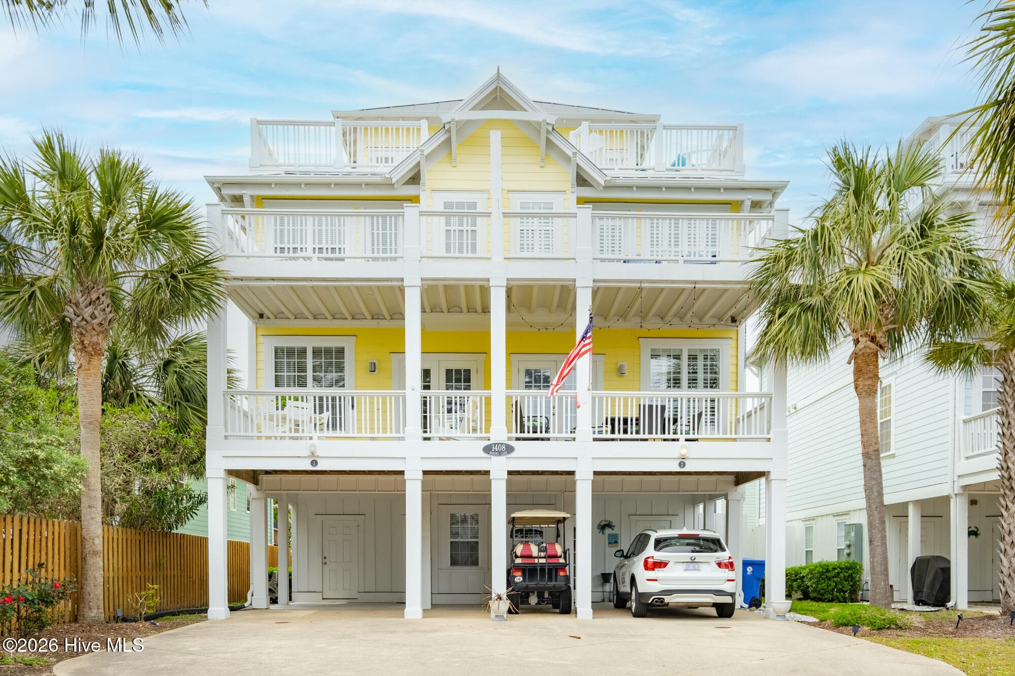 Front of 1408 Bonito Lane Unit 1, Carolina Beach, NC 28428