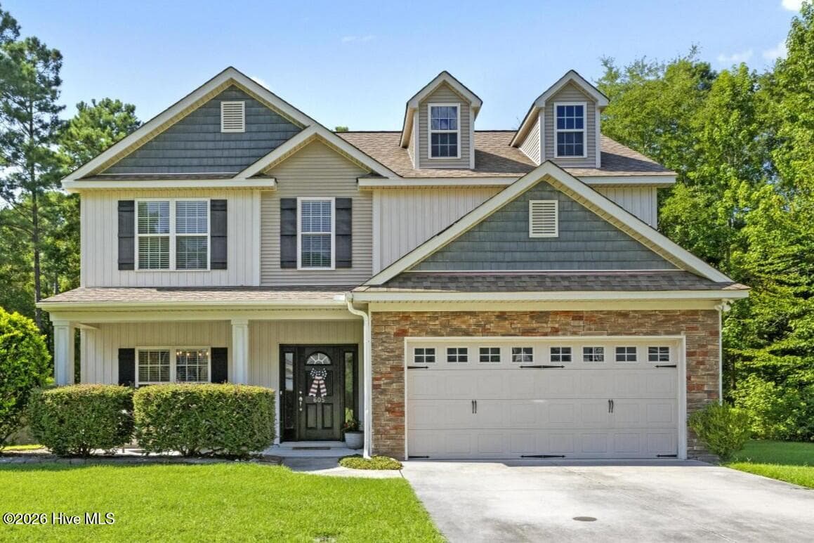 Front of 605 Weeping Willow Lane, Jacksonville, NC 28540