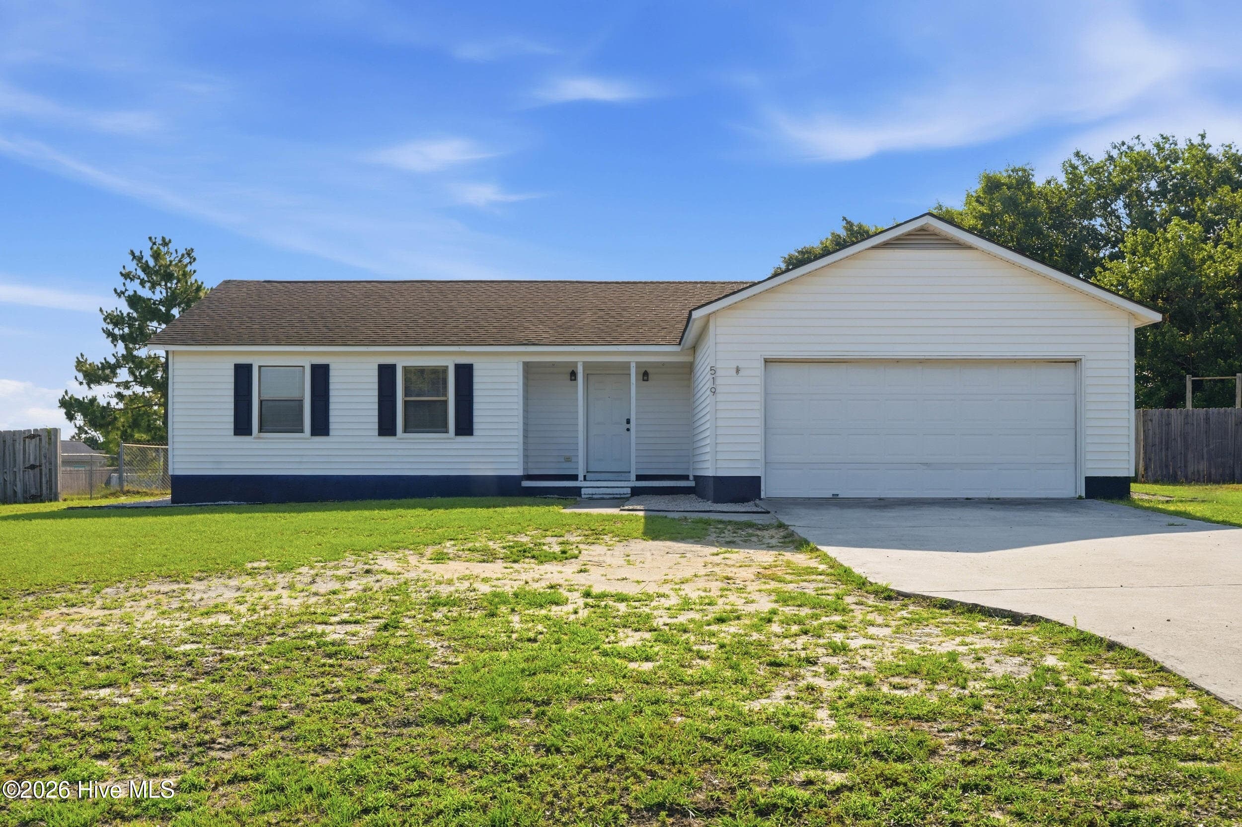 Front of 519 Sand Ridge Road, Hubert, NC 28539