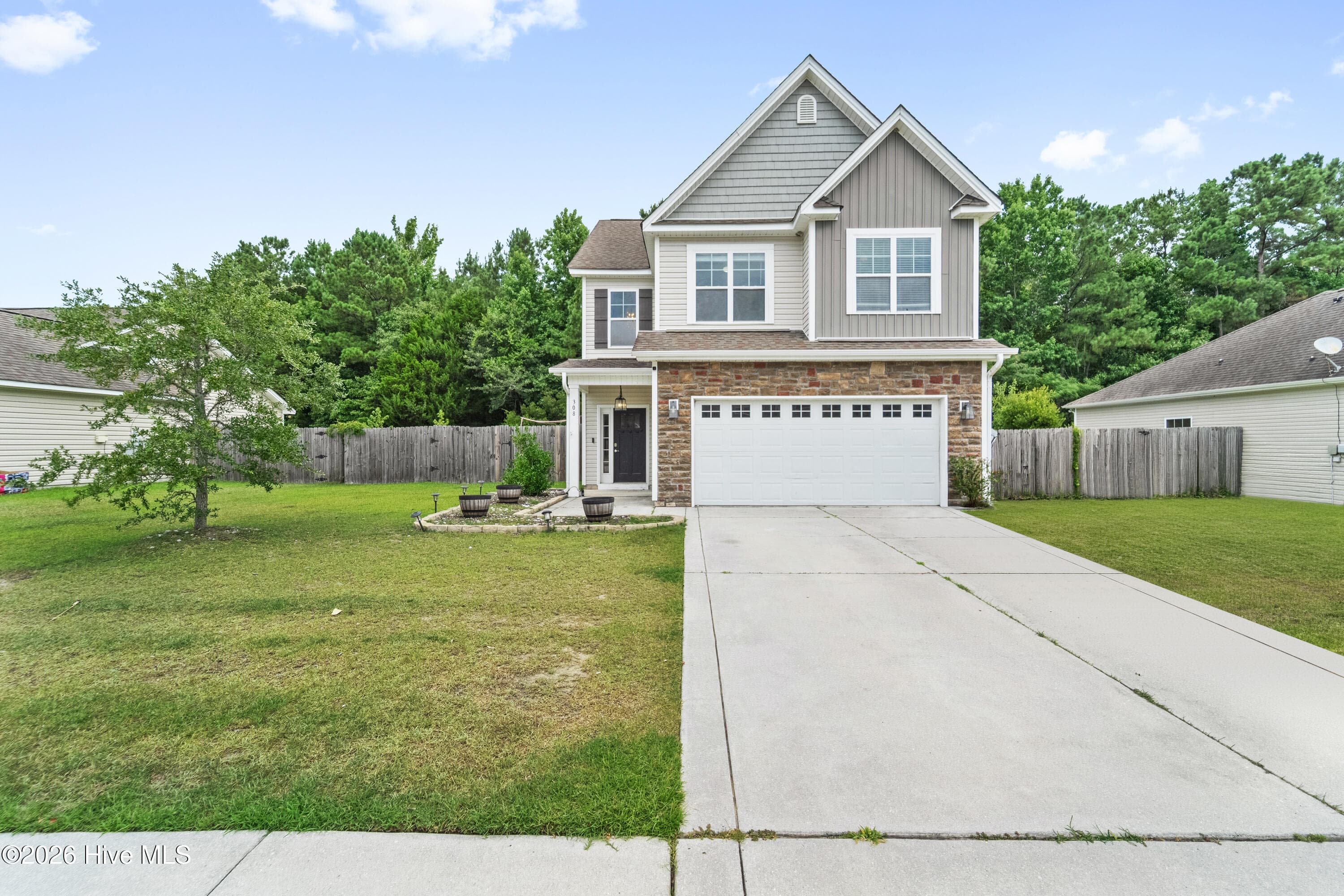 Front of 308 Hidden Oaks Drive, Jacksonville, NC 28546