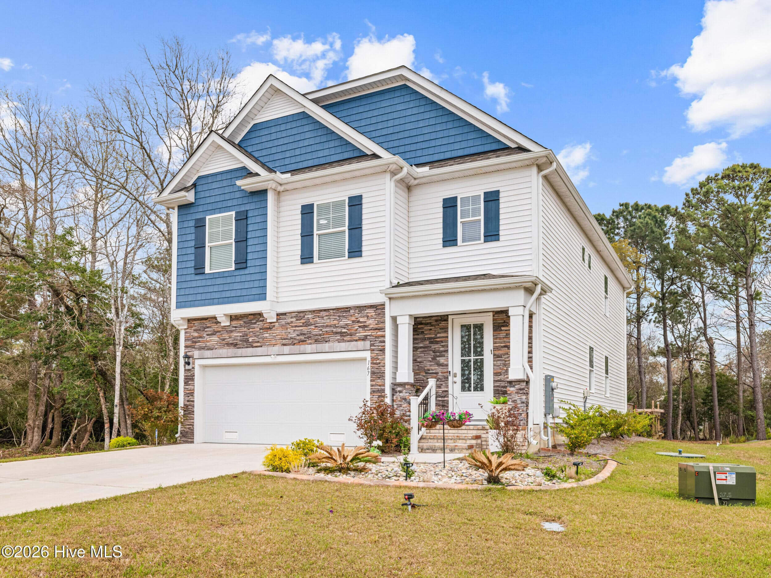 Exterior of 167 Evergreen Forest Court, Sneads Ferry, NC 28460