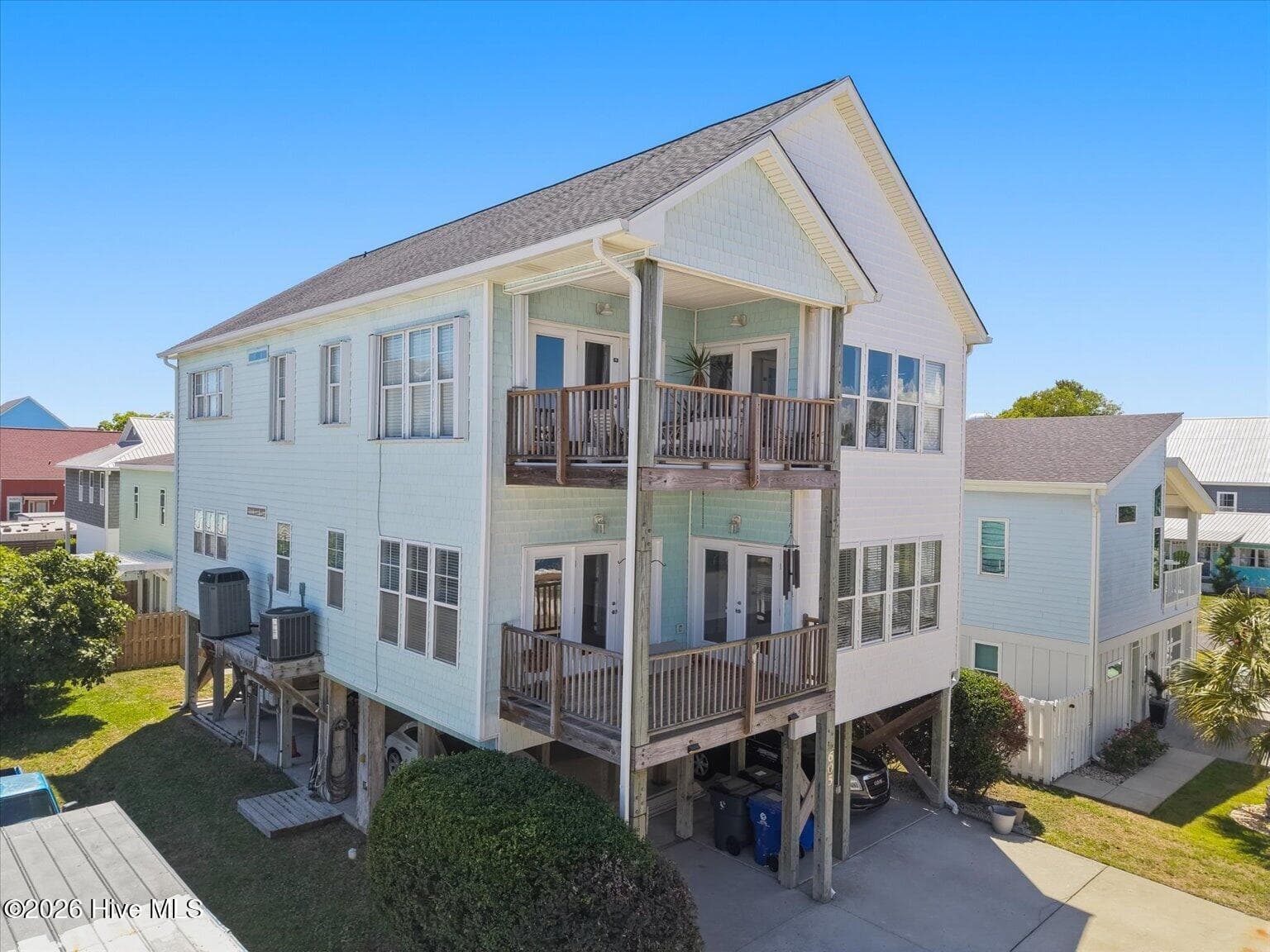 Front of 605 Texas Avenue Unit 1, Carolina Beach, NC 28428
