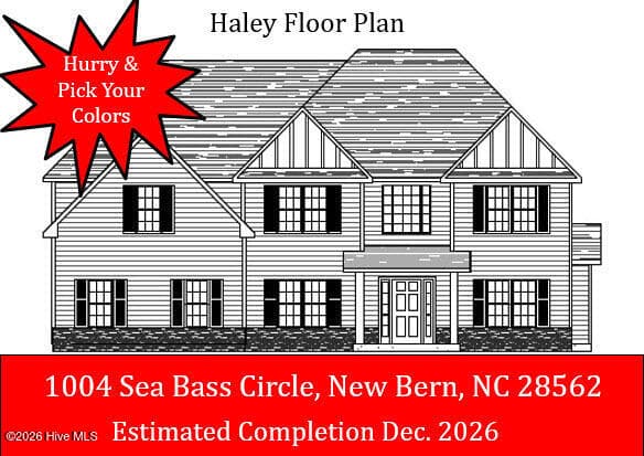 Front of 1004 Sea Bass Circle, New Bern, NC 28562