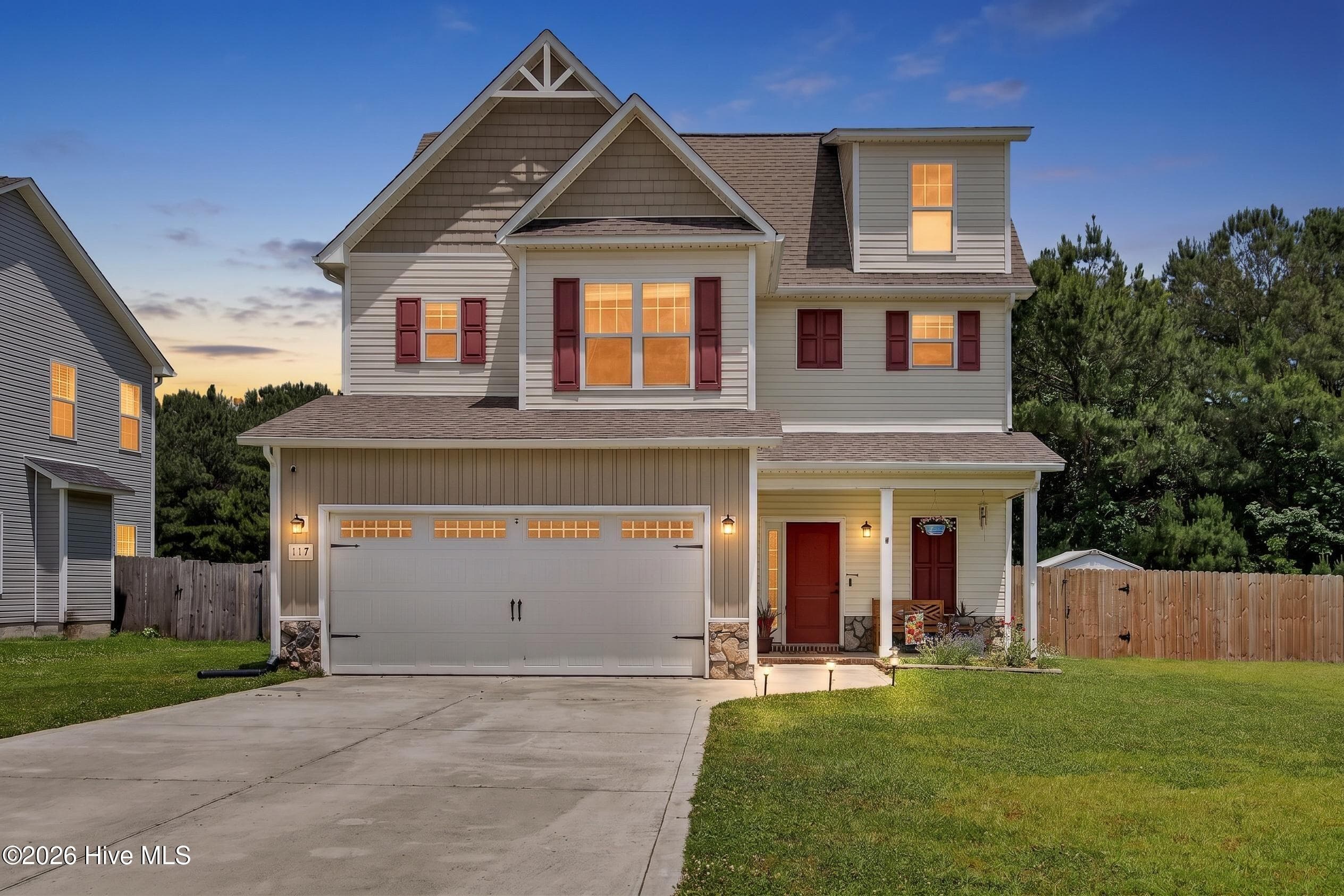 Front of 117 Sparrows Point Lane, Jacksonville, NC 28540