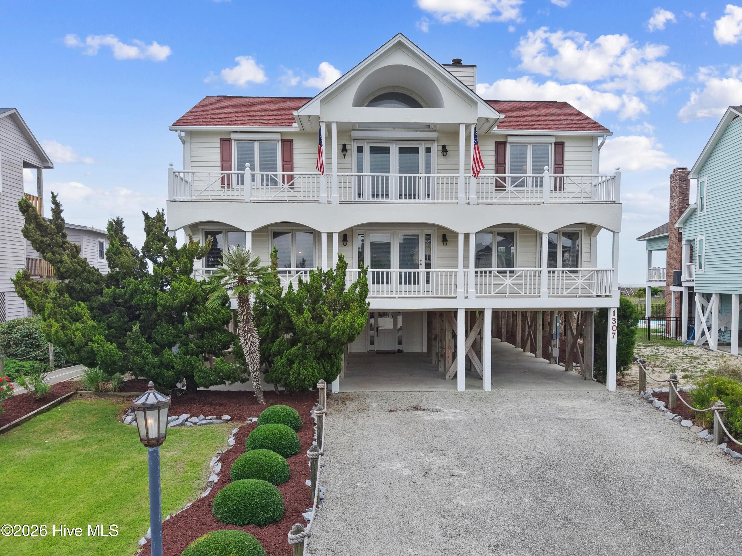 Front of 1307 Ocean Boulevard W, Holden Beach, NC 28462