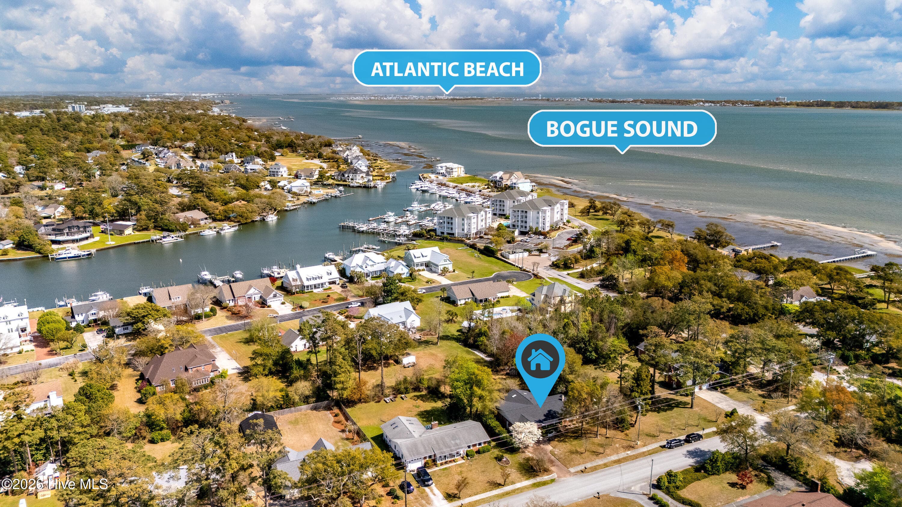 Exterior of 215 Harbor Drive, Morehead City, NC 28557