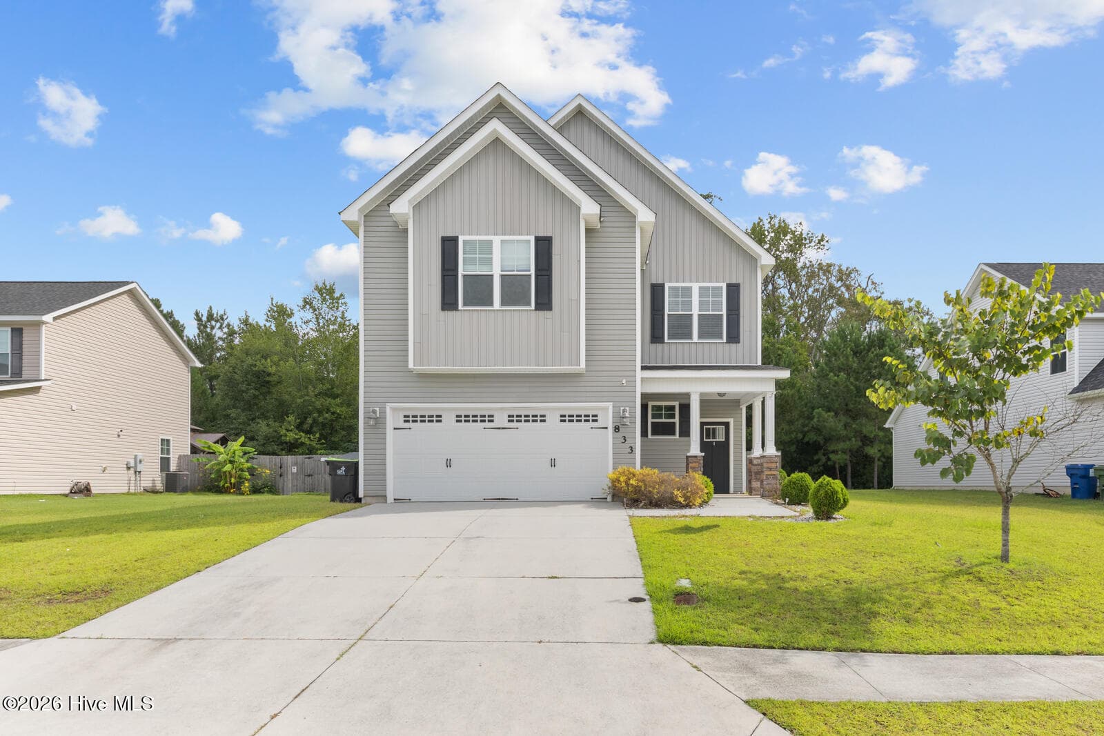 Front of 833 Tuscarora Trail, Jacksonville, NC 28546