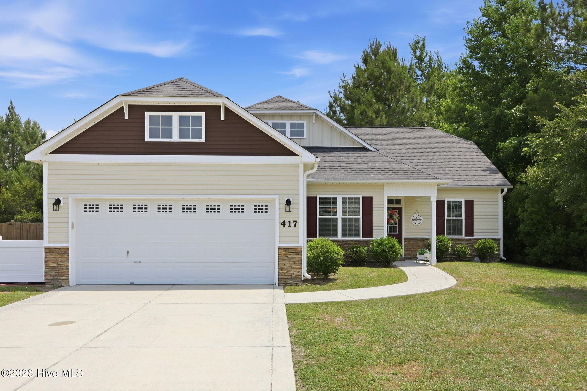 Front of 417 Cyrus Thompson Drive, Jacksonville, NC 28546