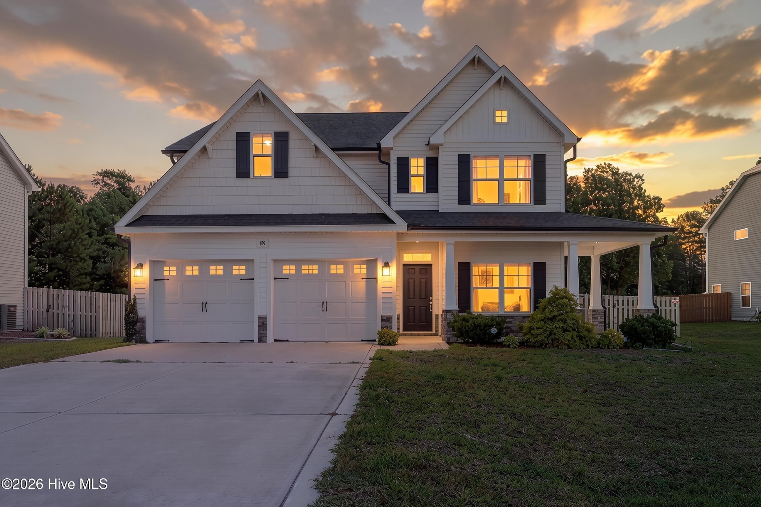 Exterior of 129 Evergreen Forest Drive, Sneads Ferry, NC 28460