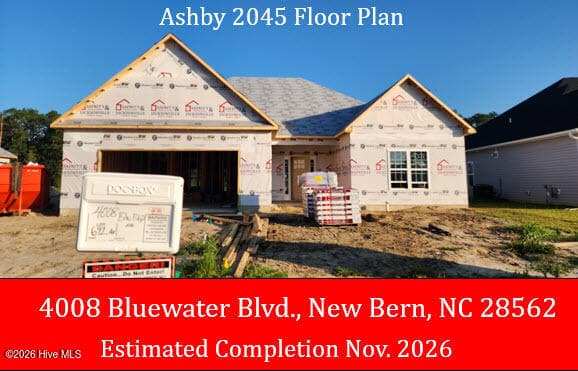 Front of 4008 Bluewater Boulevard, New Bern, NC 28562
