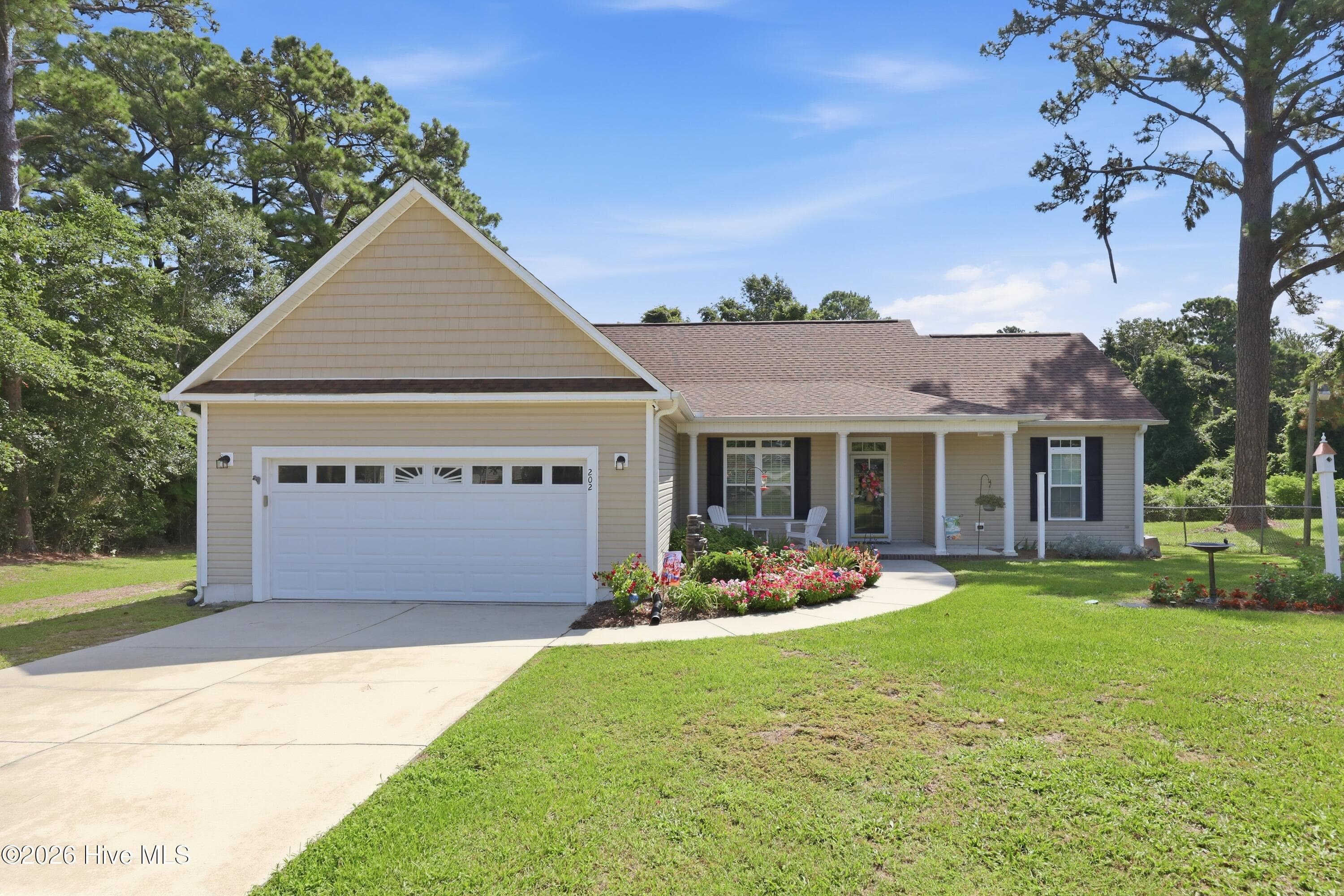 Front of 202 Fox Drive, Cape Carteret, NC 28584