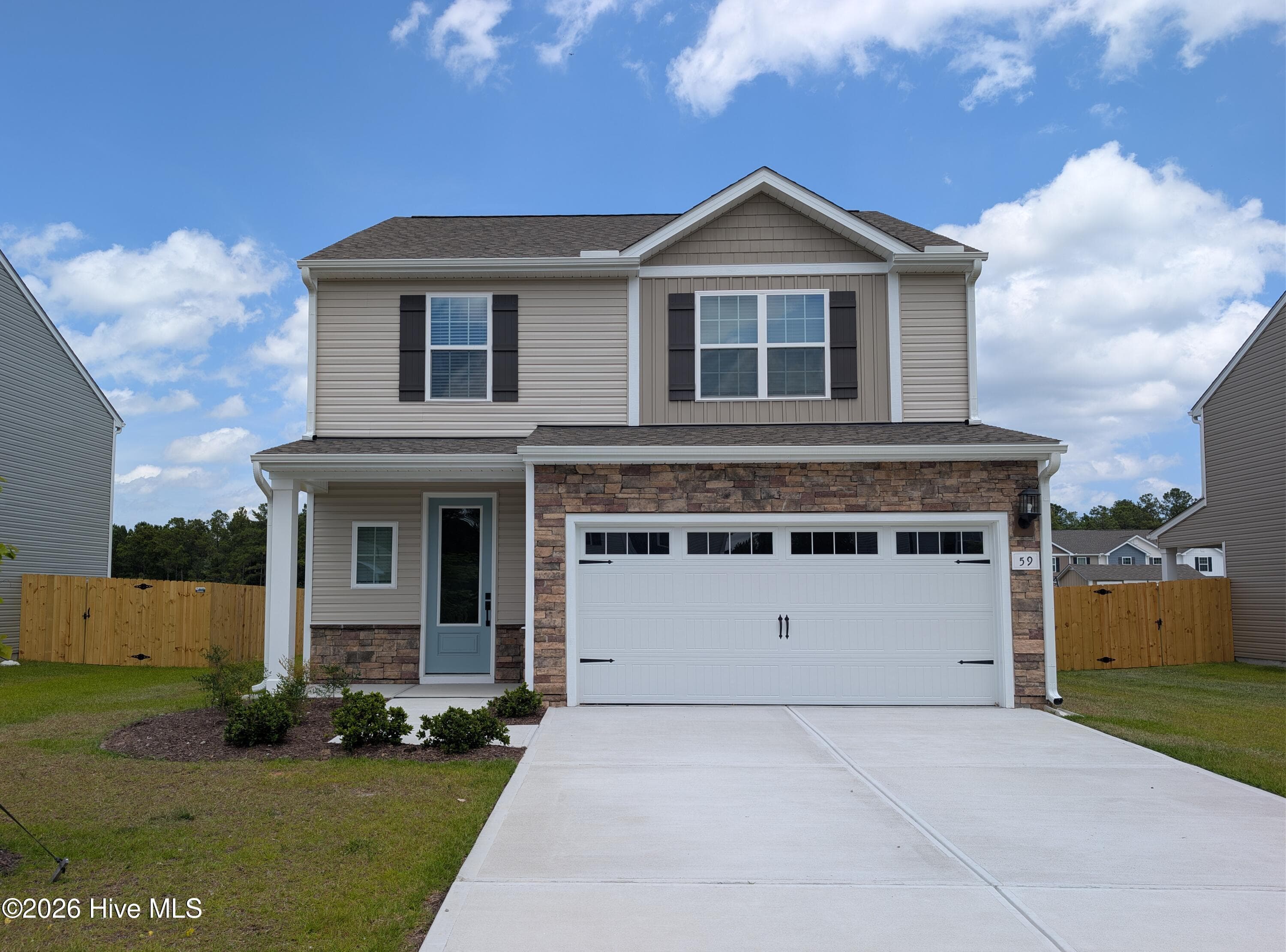 Exterior of 59 S Umbrella Palm Drive, Hampstead, NC 28443