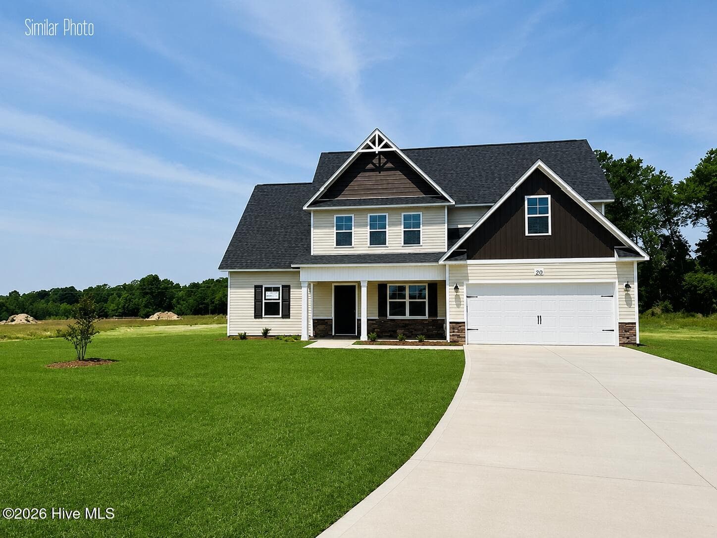 Front of 205 Megan'S Field Place, Richlands, NC 28574