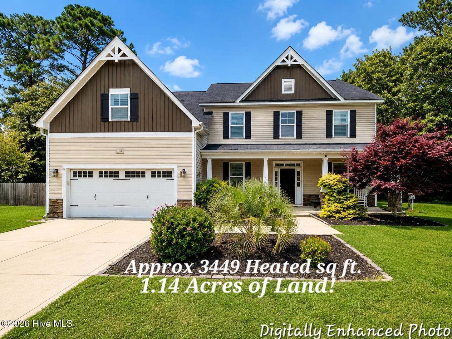 Exterior of 108 Katydid Court, Hampstead, NC 28443