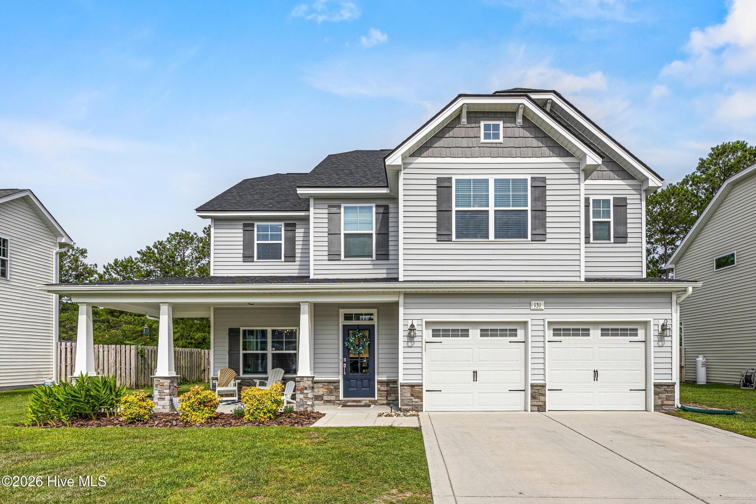 Front of 131 Poplar Branch Way, Hampstead, NC 28443